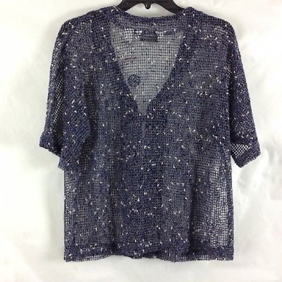 Drapers and Damons Lace Net Top Blouse Shirt S - Picture 3 of 3